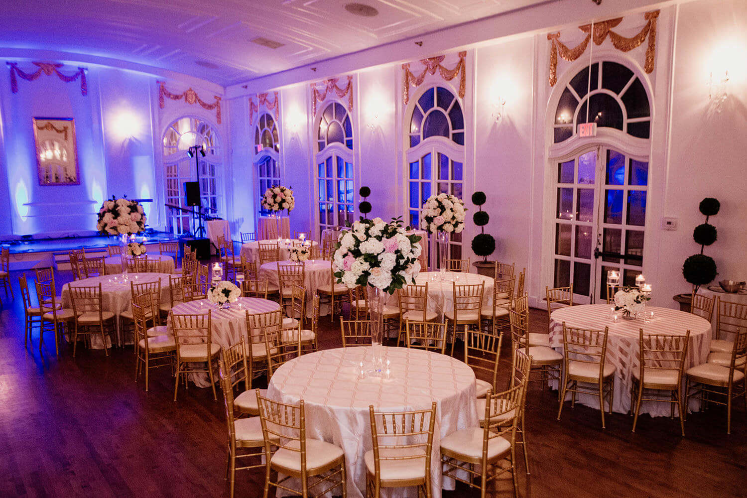 The reception took place at The Wimbish House